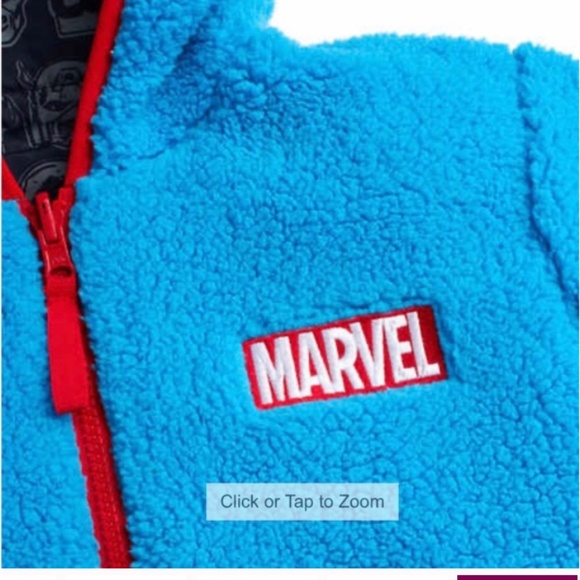 Size 3t Marvel Reversible Jacket Toddler Boy 3T Jacket - Picture 6 of 10
